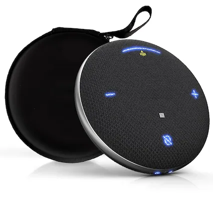 Front. METALTON - M4 Pro Speakerphone Conference Microphone With Directional Voice Pickup Enhanced Ai Transcription Noise - M4 Pro Black M4 PRO Directional Speakerphone.