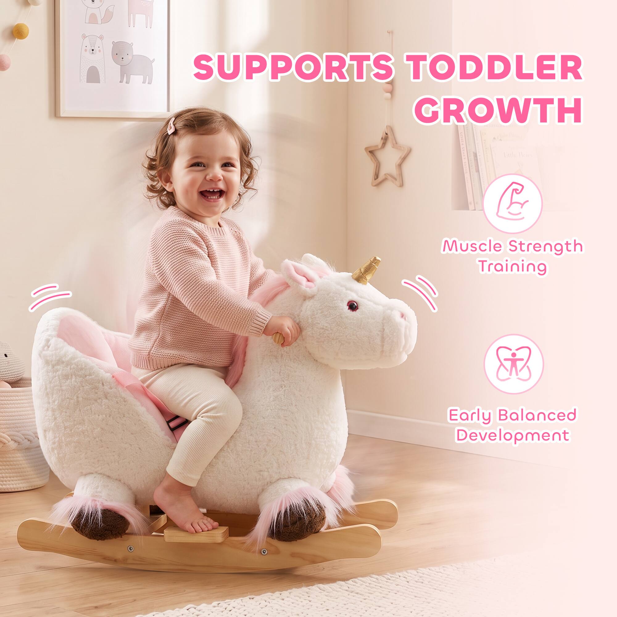 SUPPORTS TODDLER GROWTH  
- Muscle Strength Training  
- Early Balanced Development