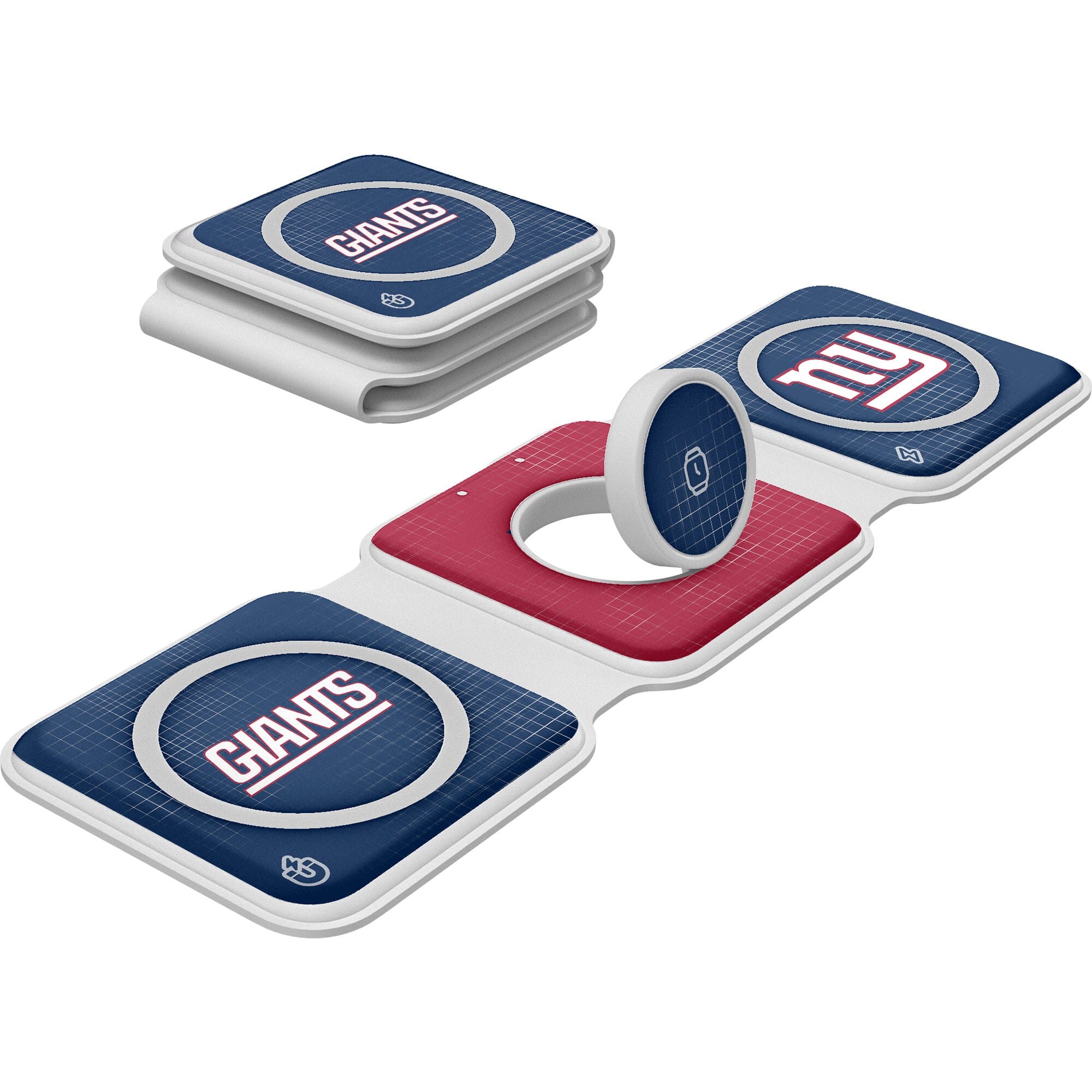Keyscaper - New York Giants 3-in-1 Foldable Charger - White