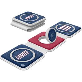 Keyscaper - New York Giants 3-in-1 Foldable Charger - White