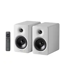 Edifier - M90 Powered Speakers, 100W RMS, Hi-Res Audio, LDAC, Bluetooth 6.0, HDMI eARC/Optical/USB-C/AUX Input, SUB Out (Pair) - White