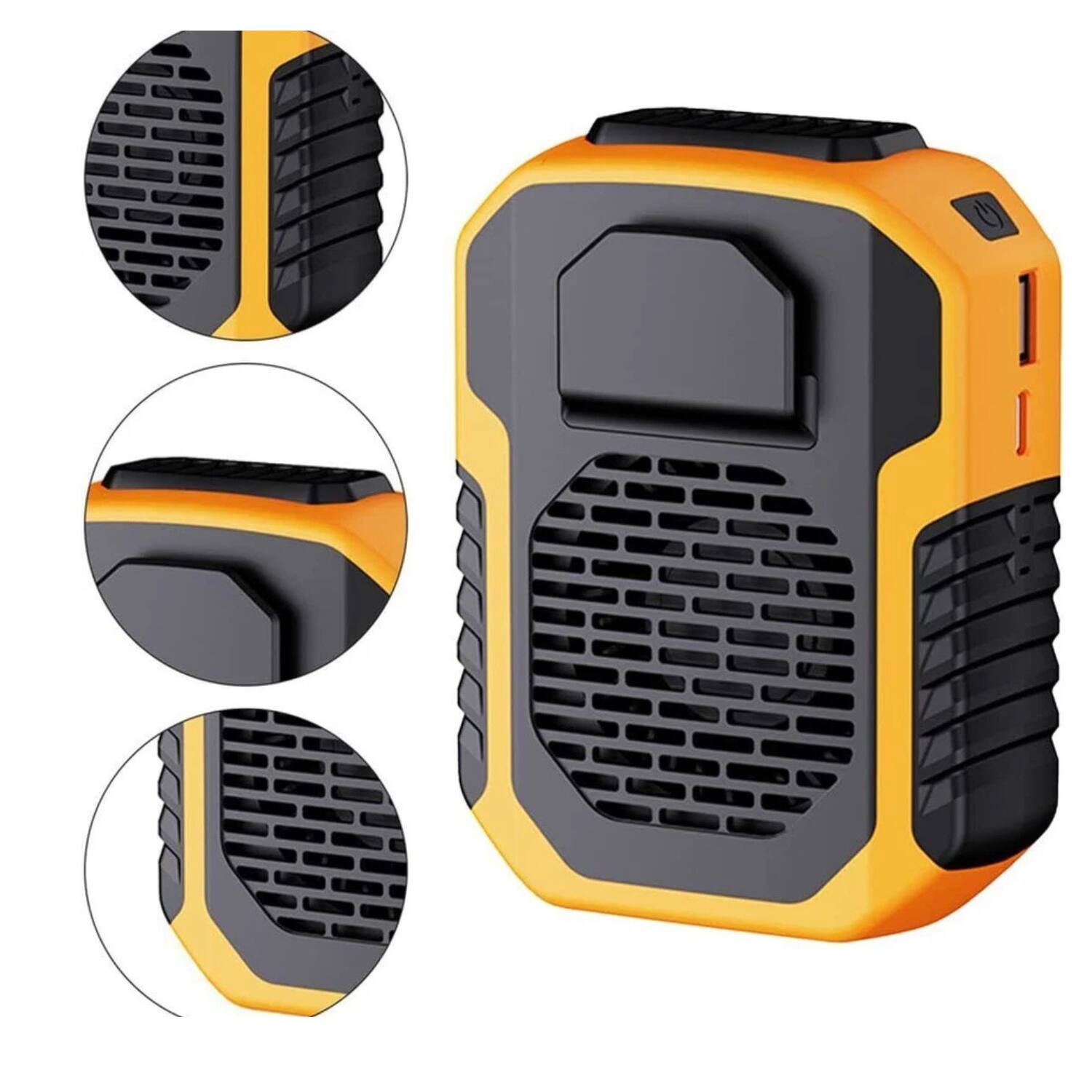 Angle. Stock Preferred - Portable Waist Clip & Neck Hanging Cool Clip Fan Under Shirt.