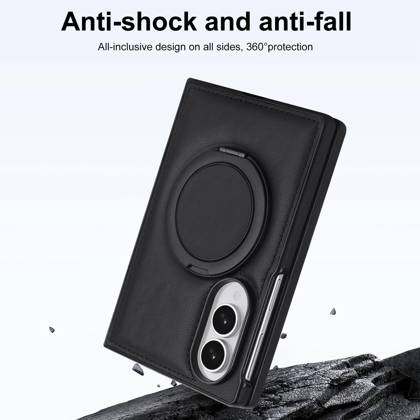 Anti-shock and anti-fall  
All-inclusive design on all sides, 360° protection
