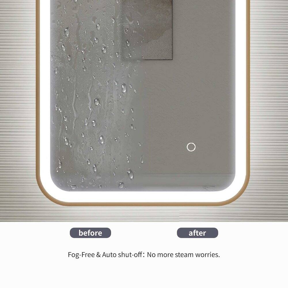 before after Fog-Free & Auto shut-off: No more steam worries.