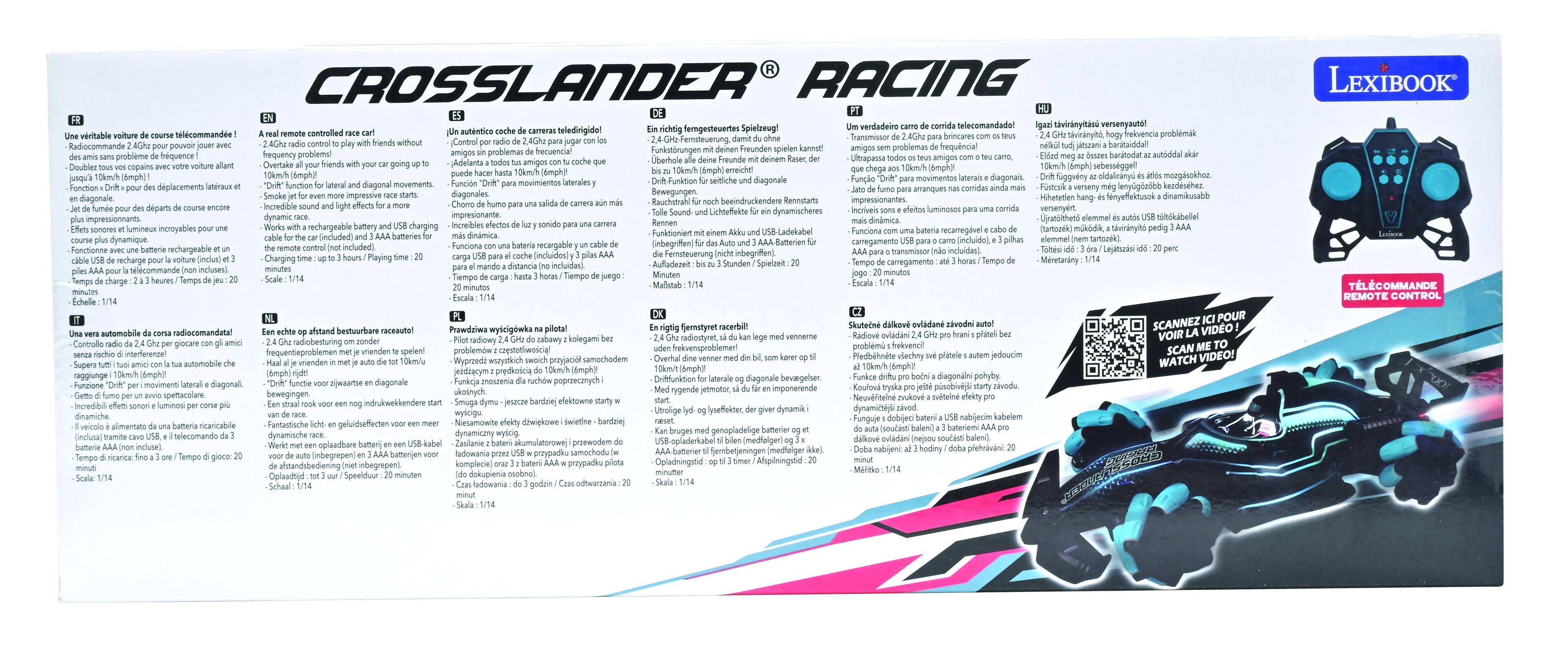 CROSSLANDER RACING  
femgesteuertes Spielzeugt verdadeiro corrida telecomandado! aviranyitasu versenyauto! controlled autntica richtig freiencia problemak vritable telecommandee brincares taviranyito Radiocommande pouvoir without Control frequncial jitszani harataiddal Fecuencial problemas problme rquence frequency problems! amigos baratodat autiddal Adelanta Uberhole Freunde deinem Utrapassa amigos Doubler copains Qveitake friends gong 10km/h (emphy (6mph) sebesseggel! 0kmh (tmph) (Smph) (6mph) seiliche diagonale Funo laterais dagonais fuggvery oidalinanys dplacements aferaux function diagonal movements Funcin Fustrok Fonction amranques comridas verseny Smoke impressive dagonales Bewegungen dagonale Renovalarts hetetien departs icreddie efeitos luminosos corrida versenpert Sound impressionnants dynamic dinmica Unmolthen elemmel echargeable battery charging incredbles efectos sonido lumineus incroyables