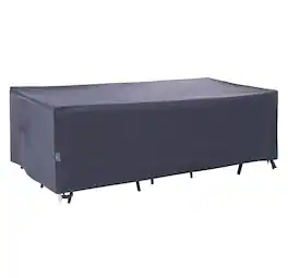 F&J Outdoors - Premium Waterproof Outdoor Patio Rectangular Table Cover - Gray