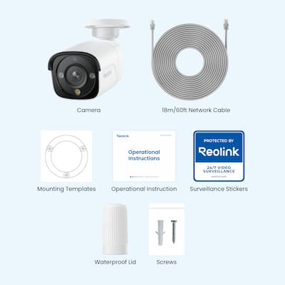 Reolink Indoor/Outdoor Add On or Stand Alone Wired PoE 4K+ 12MP Reolink Indoor/Outdoor Add On or Stand Alone Wired PoE 4K+ 12MP