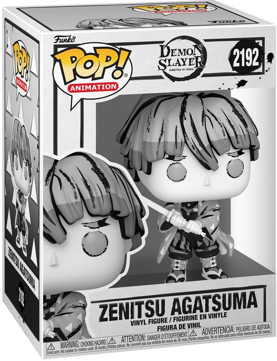 POP! Tnli Funko DEMON SLAYER 2192 1 POP! R ANIMATION ZENITSU AGATSUMA VINYL FIGURE / FIGURINE EN VINYLE FIGURA DE VINIL PELIGRO DE ASFIXIA. D'TOUFFEMENT. ADVERTENCIA: nios menores de 36 meses. DANGER No es adecuado para ATTENTION: de 36 mois. Partes pequeras. HAZARD. enfants de moins WARNING: CHOKING convient pas aux Petites pieces. Ne for children under 36 months, Small parts. Not suitable