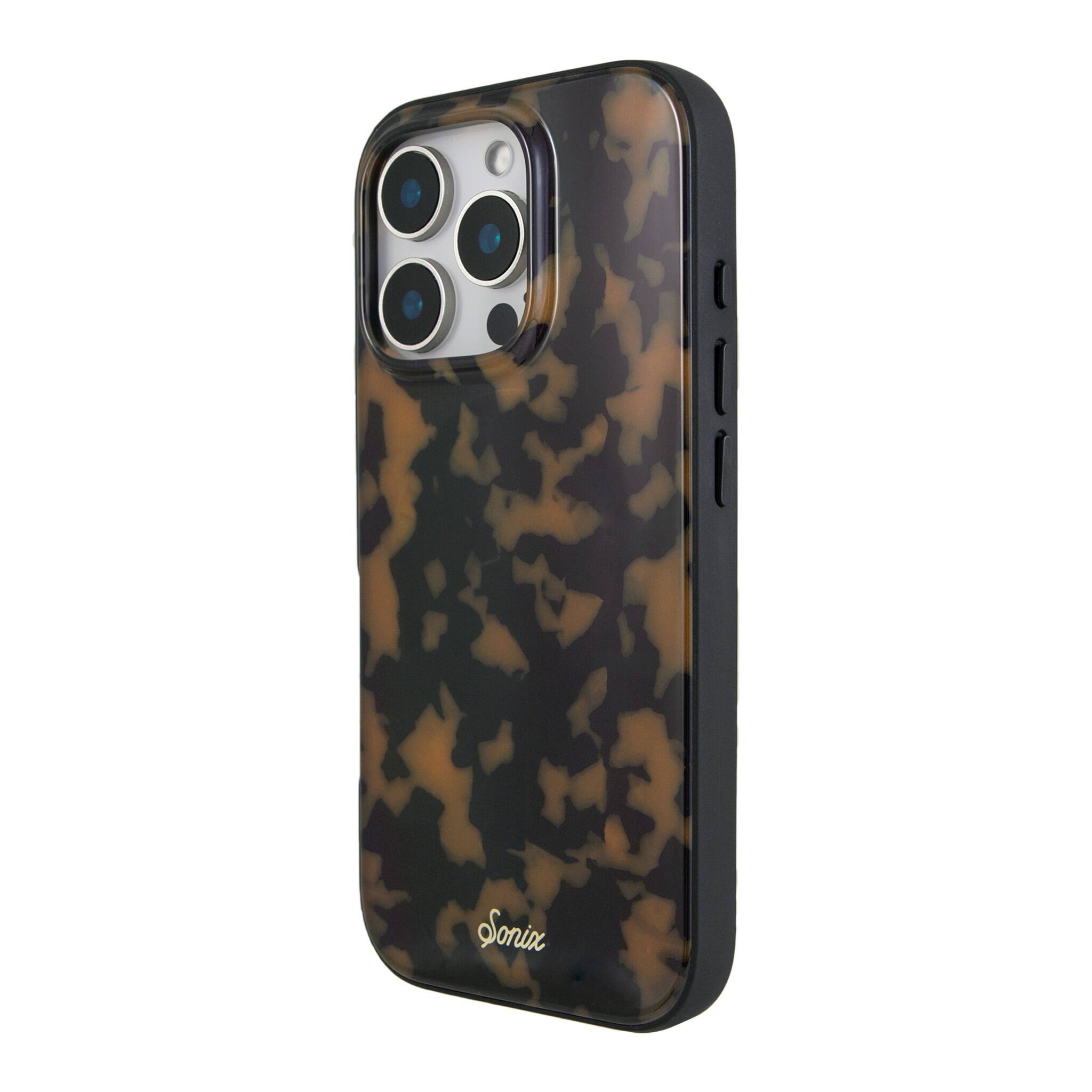 Left. Sonix - iPhone 16 Pro Case Brown Tort - Brown.