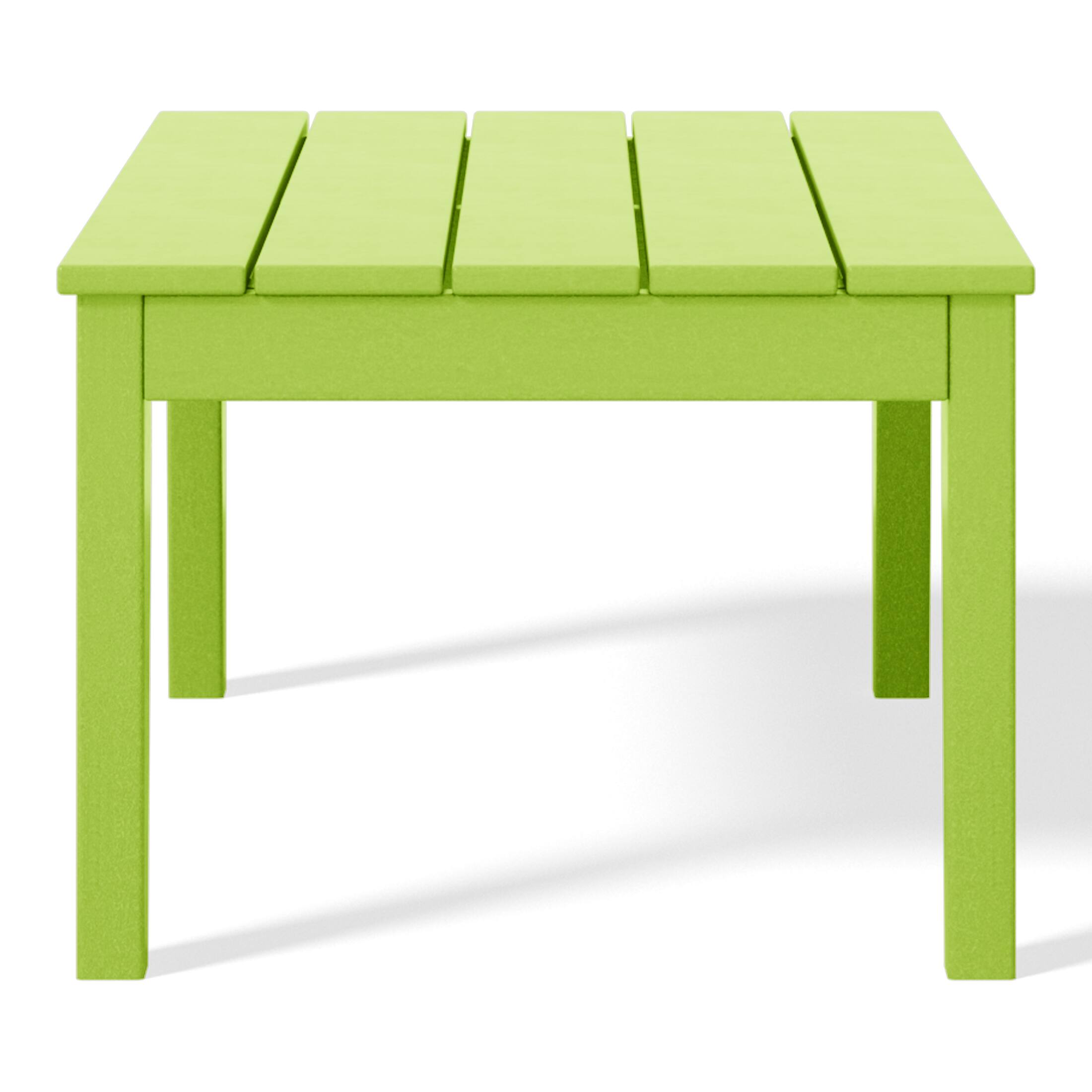 Back. WestinTrends - WestinTrends Malibu Low Outdoor HDPE Patio Rectangle Coffee Table - Lime.