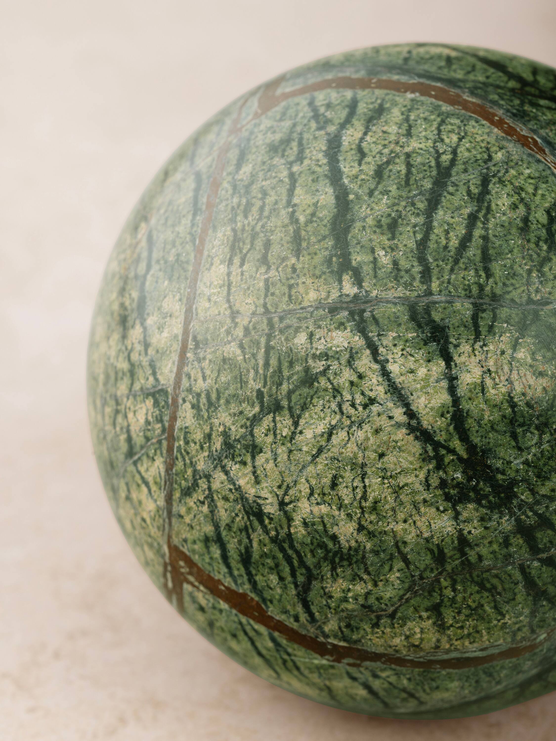 Left. GAURI KOHLI - Forest Decorative Sphere - Green.