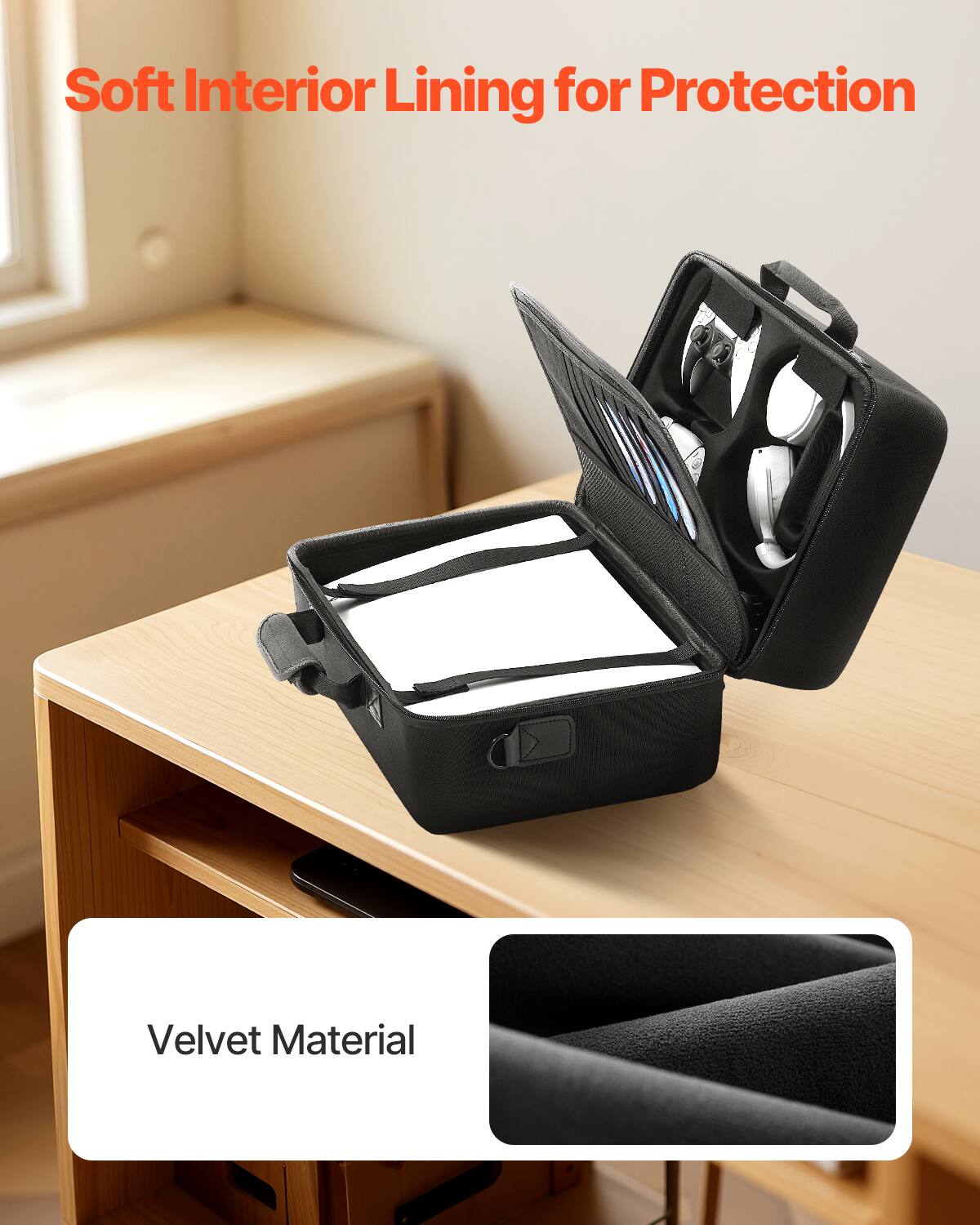 Soft Interior Lining for Protection

Velvet Material