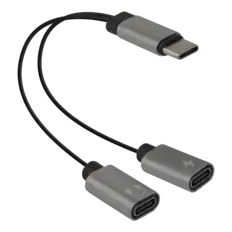 Front. Helix - USB-C to Dual USB-C Adapter.