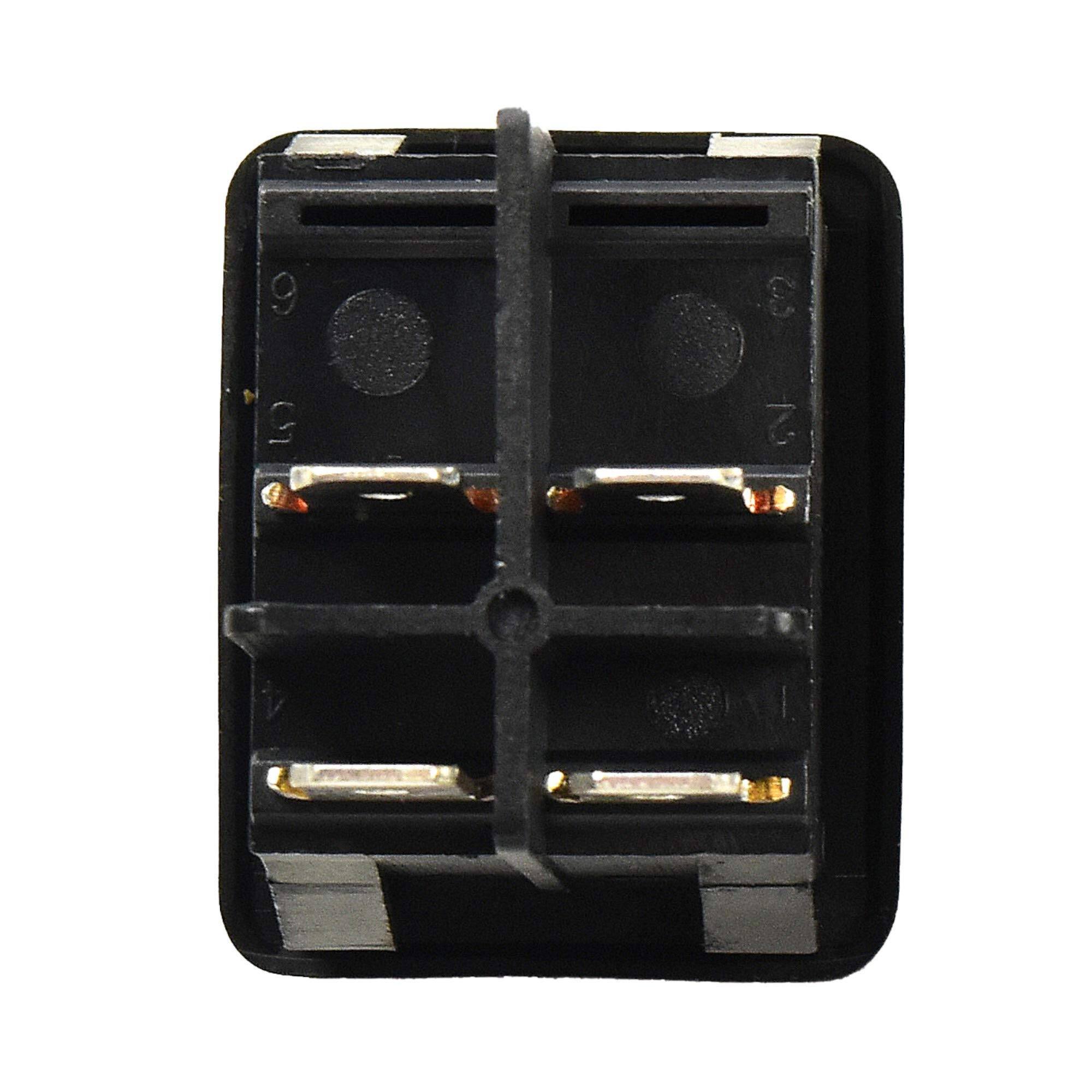 Left. HQRP - On-Off Power Switch 4-Pin for Ryobi RY-14122 RY-141600 RY-141900 Pressure Washer Replacement - black.