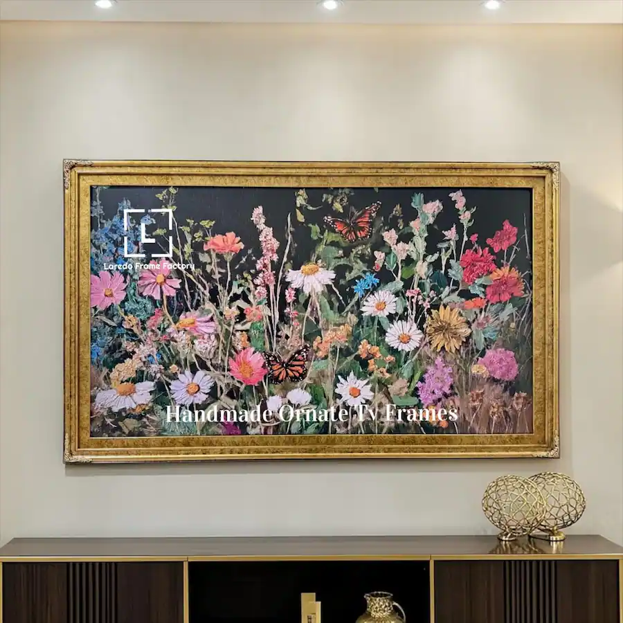 Factory Frame Icon LAREDO FRAME FACTORY 65 inch Hisense Canvas TV Ornate frame, Canvas TV ...