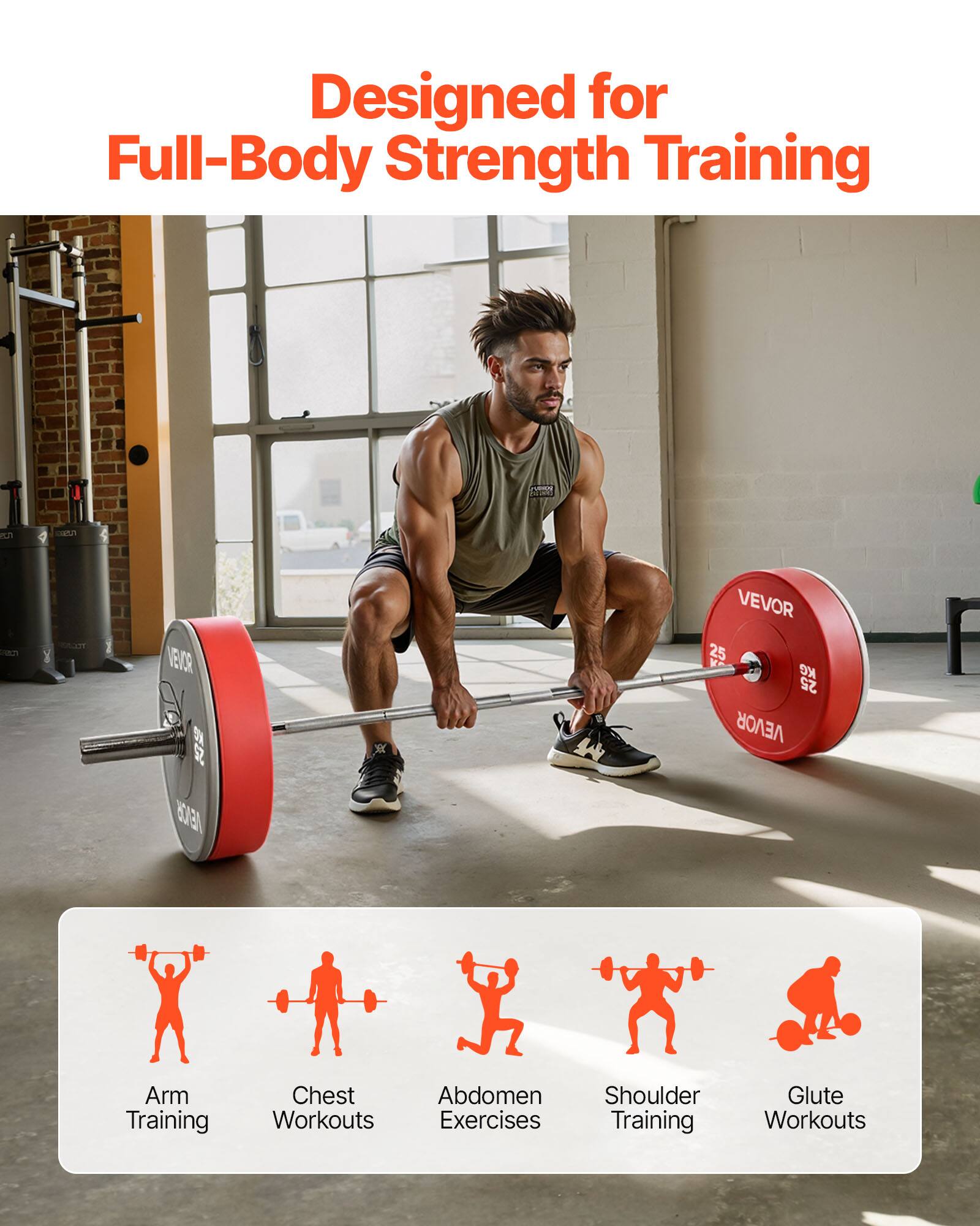 Designed for Full-Body Strength Training

- Arm Training
- Chest Workouts
- Abdomen Exercises
- Shoulder Training
- Glute Workouts