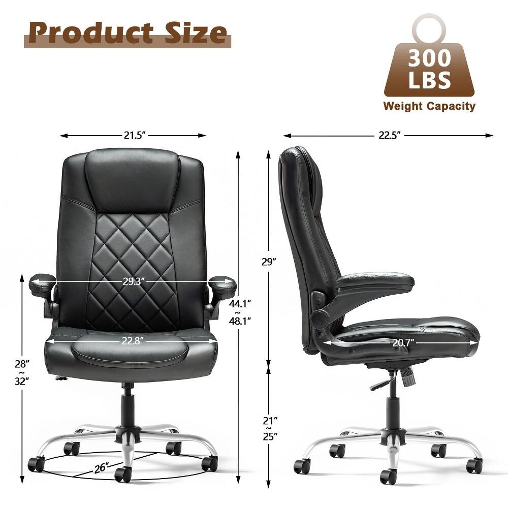 Product Size  
300 LBS Weight Capacity  
21.5"  
22.5"  
29"  
29.3"  
44.1"  
48.1"  
22.8"  
20.7"  
28" - 32"  
21"  
25"  
26"