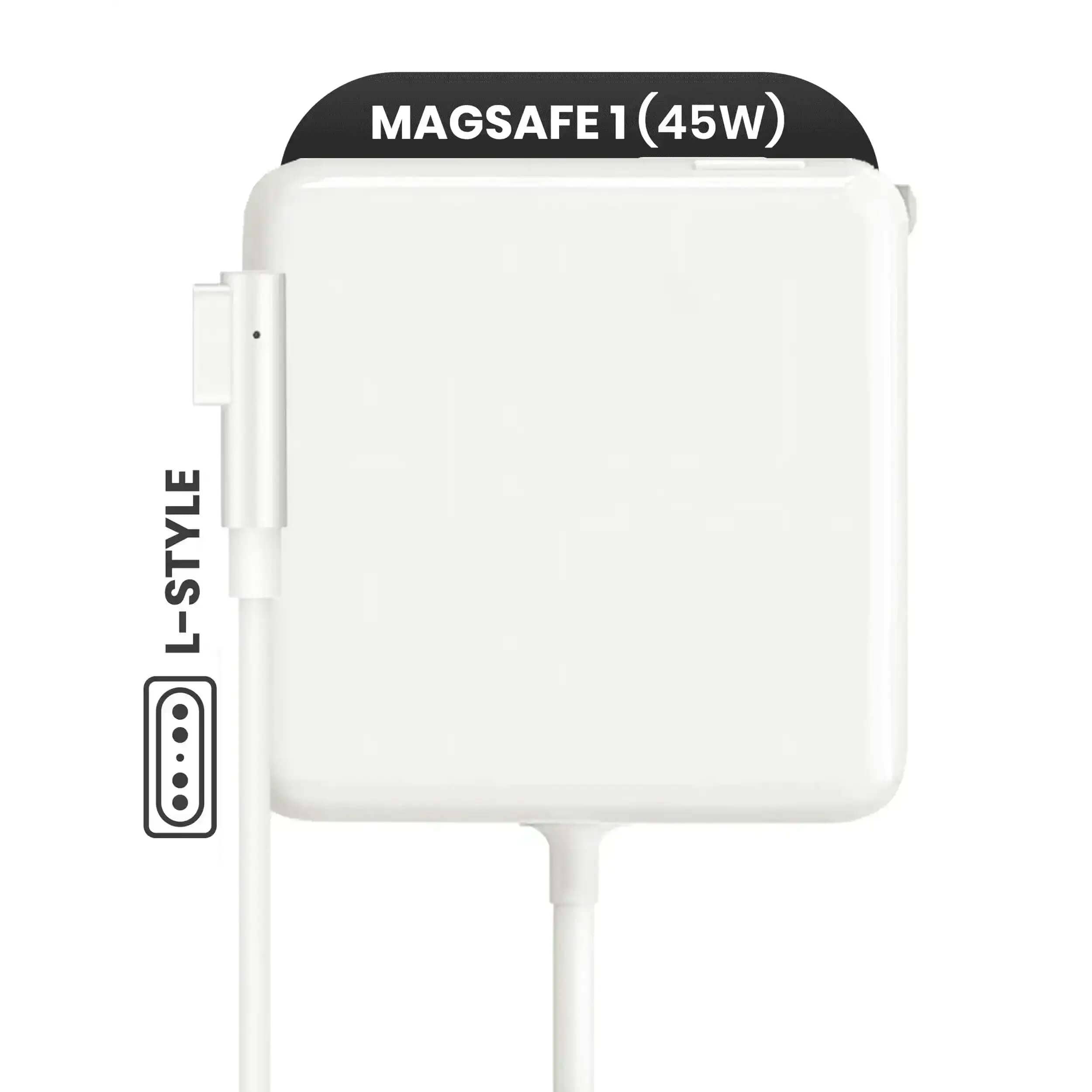 MobileSentrix - 45W MagSafe 1 Power Adapter With Cable (L-Style) For MacBook Air - OEM - White