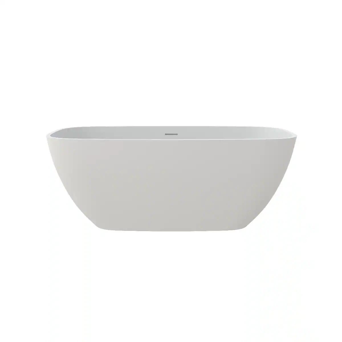 Loheer 59 Solid Surface Freestanding Soaking Bathtub for One Person ...