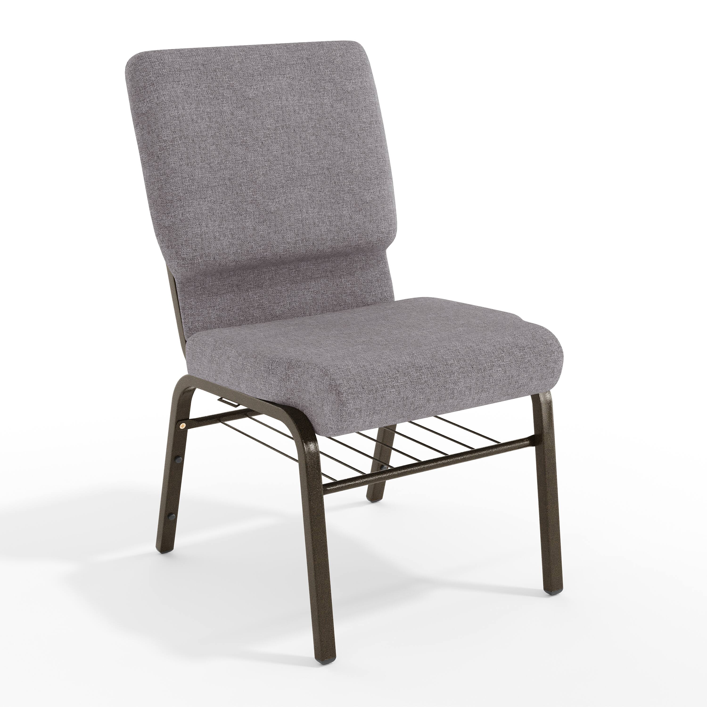 Gray Fabric/Gold Vein Frame