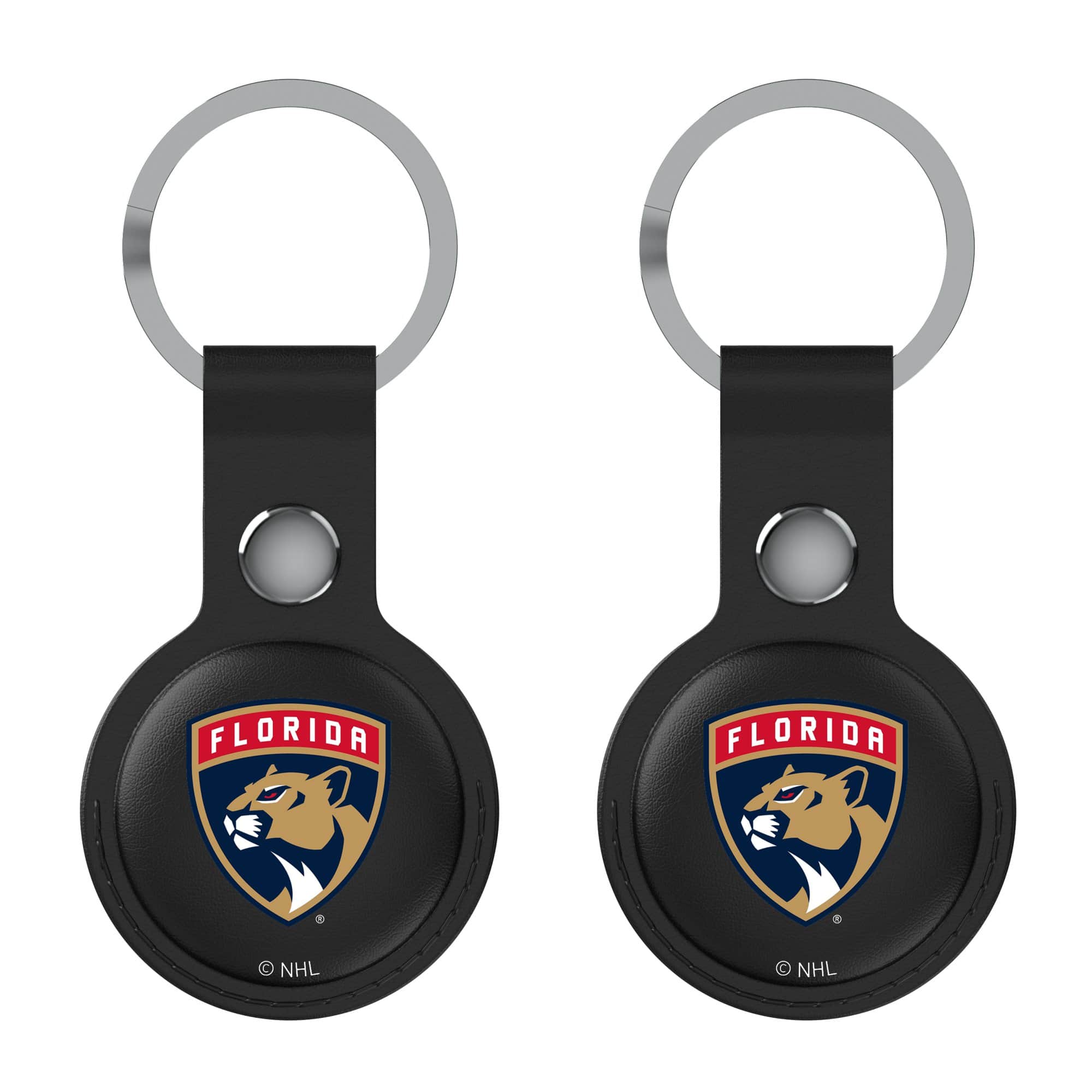 Keyscaper - Florida Panthers Two-Pack AirTag Holders - No Size - Black