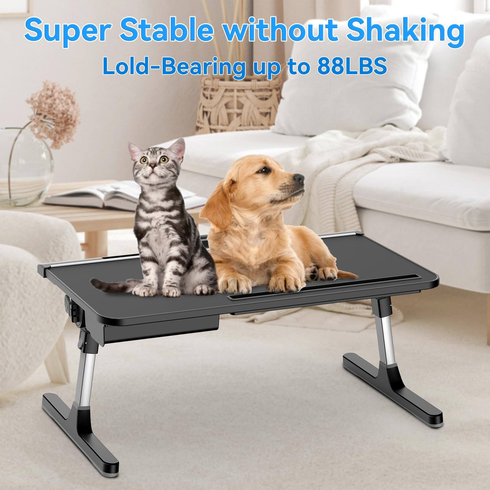 Super Stable without Shaking  
Load-Bearing up to 88LBS