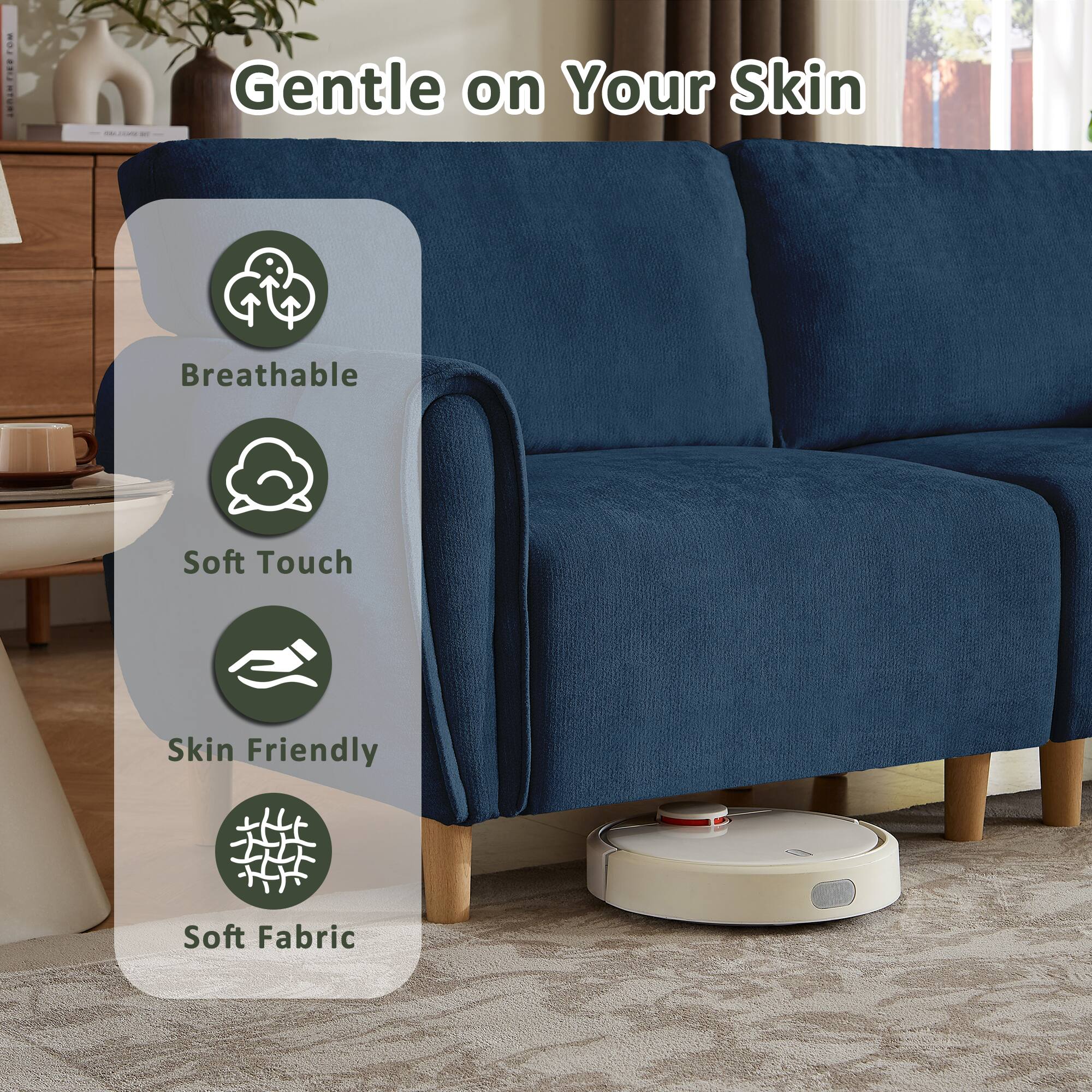 Gentle on Your Skin  
Breathable  
Soft Touch  
Skin Friendly  
Soft Fabric