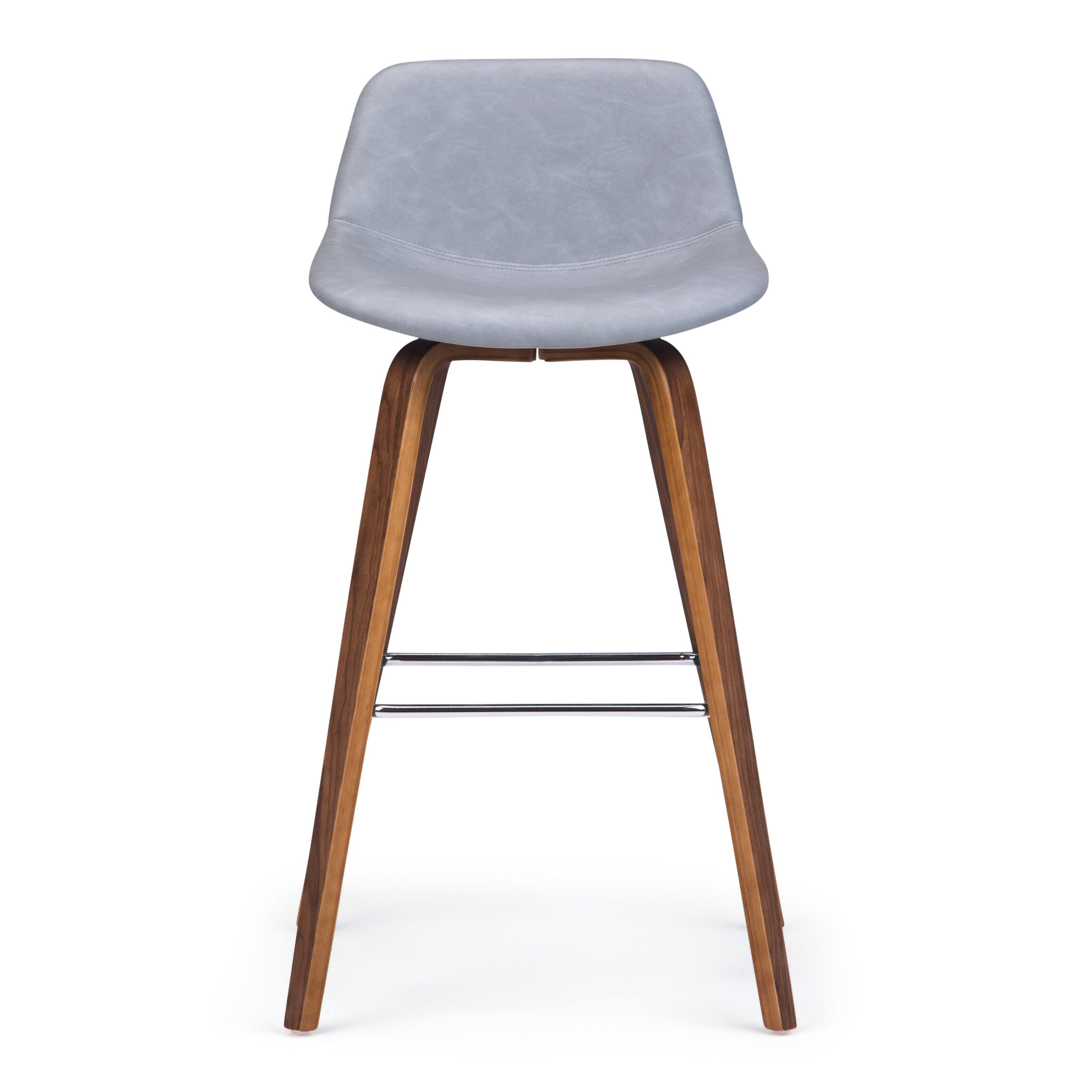 Alt View 12. Simpli Home - Randolph Bentwood Counter Height Stool (Set of 2) - Stone Grey.