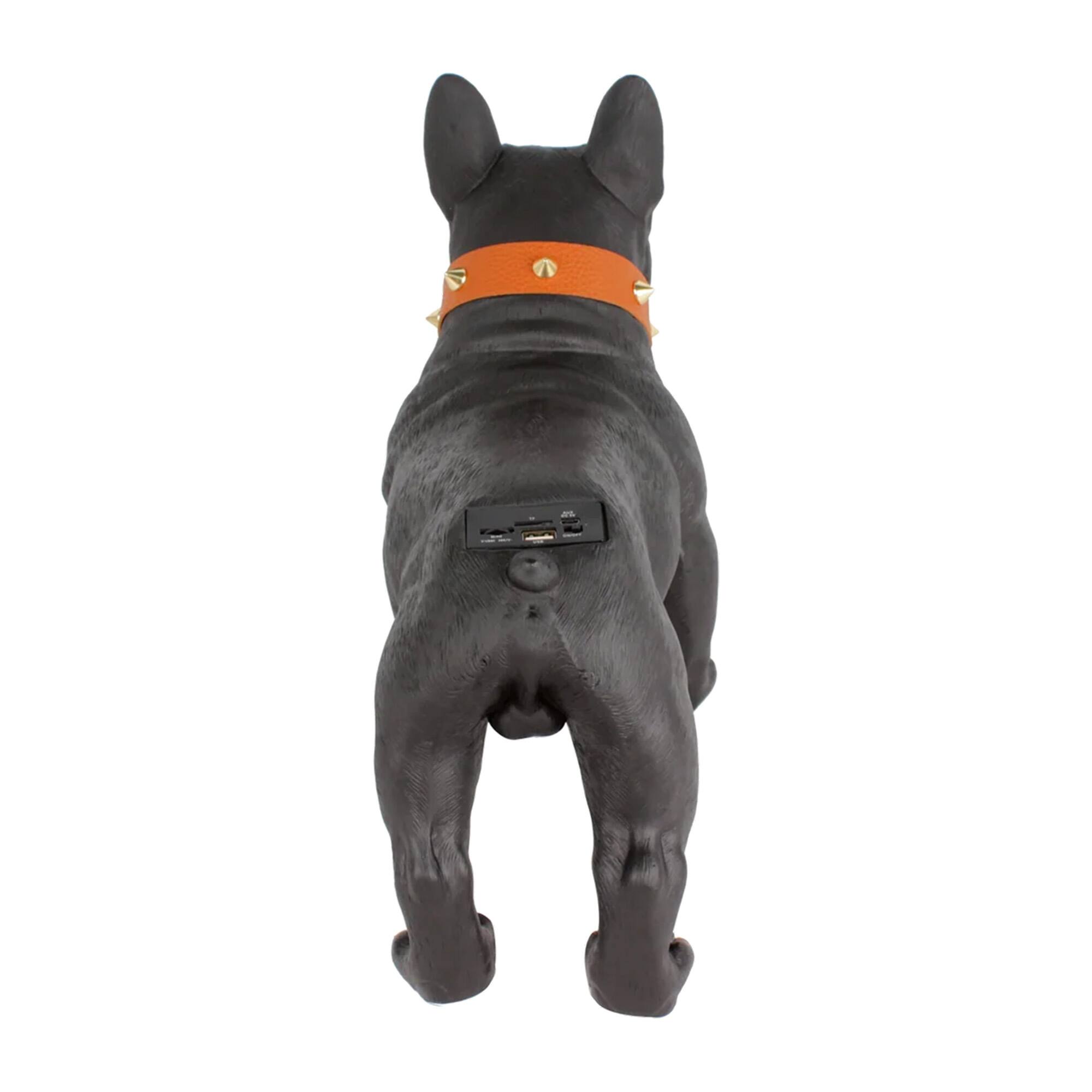 Alt View 3. Max Power - Max Power Bulldog Style Rechargeable Bluetooth Speaker with FM Radio, Black - Black.