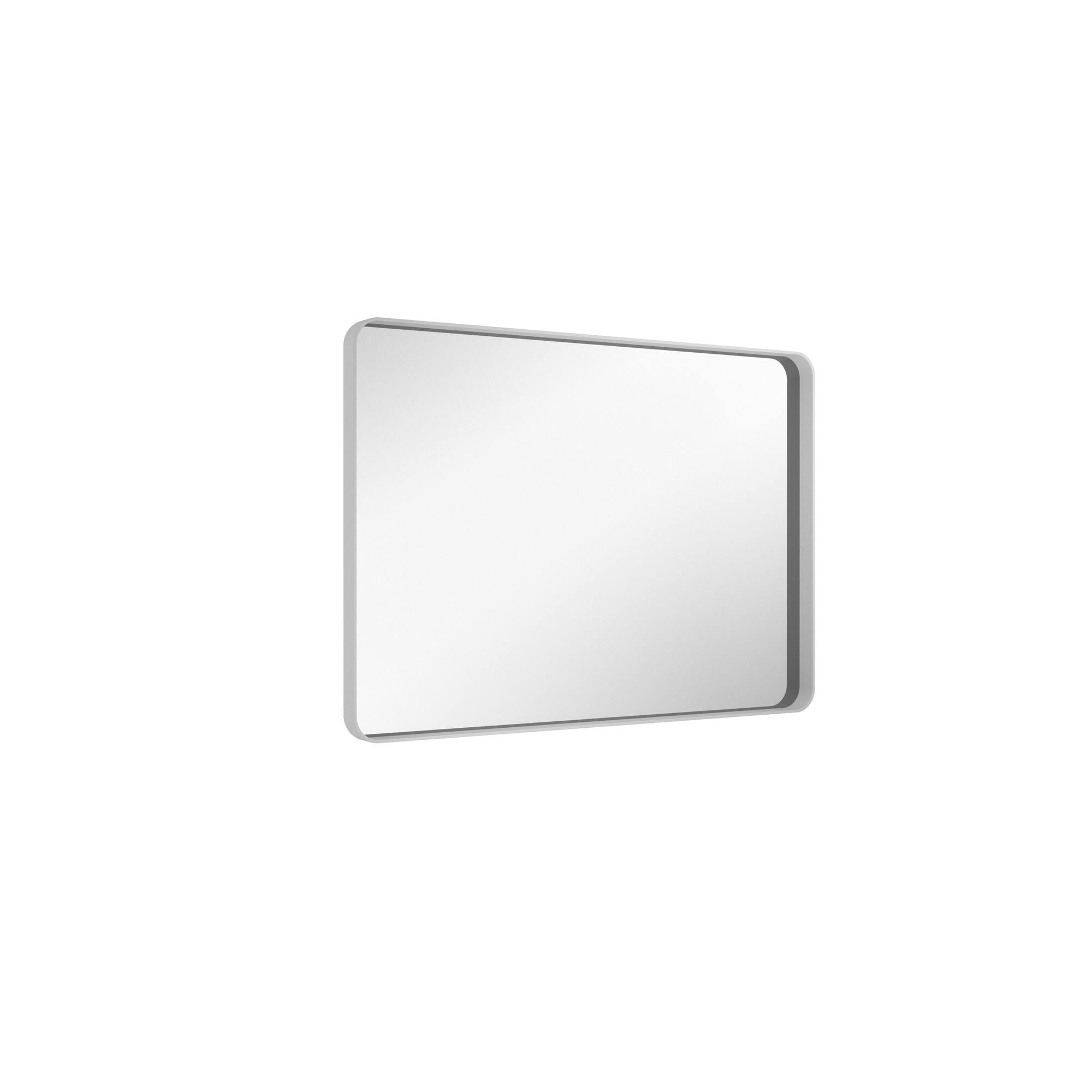 Alt View 1. Boyel Living - 28 in W x 20 in L White Rectangular Aluminum Framed Wall Bathroom Vanity Mirror.