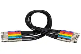 HOSA - Balanced Patch Cables, TT TRS to Same, 1.5 ft. Misc Cords Cables Headphones