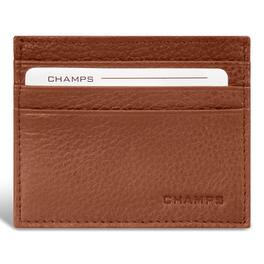 Champs - Classic Collection Leather Cardholder - Brown