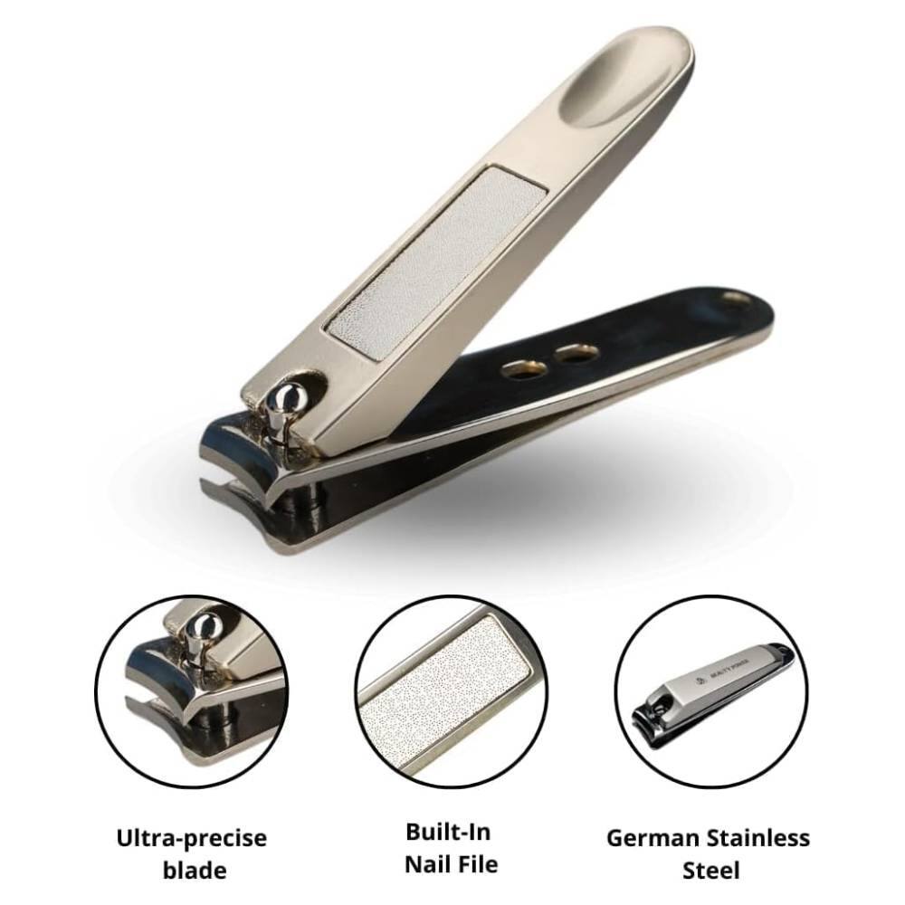 Ultra-precise blade  
Built-In Nail File  
German Stainless Steel