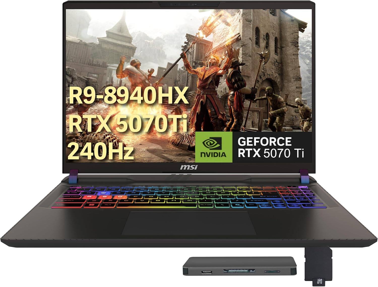 R9-8940HX  
RTX 5070 Ti  
240Hz  
GEFORCE RTX 5070 Ti  
msi