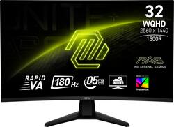 MSI - MAG32CQ6F 32" Curved Wild QHD 180Hz 0.5ms Adaptive Sync Gaming Monitor withHDR400(DisplayPort, HDMI, ) - Black - Front_Zoom