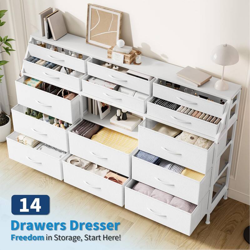 14 Drawers Dresser  
Freedom in Storage, Start Here!