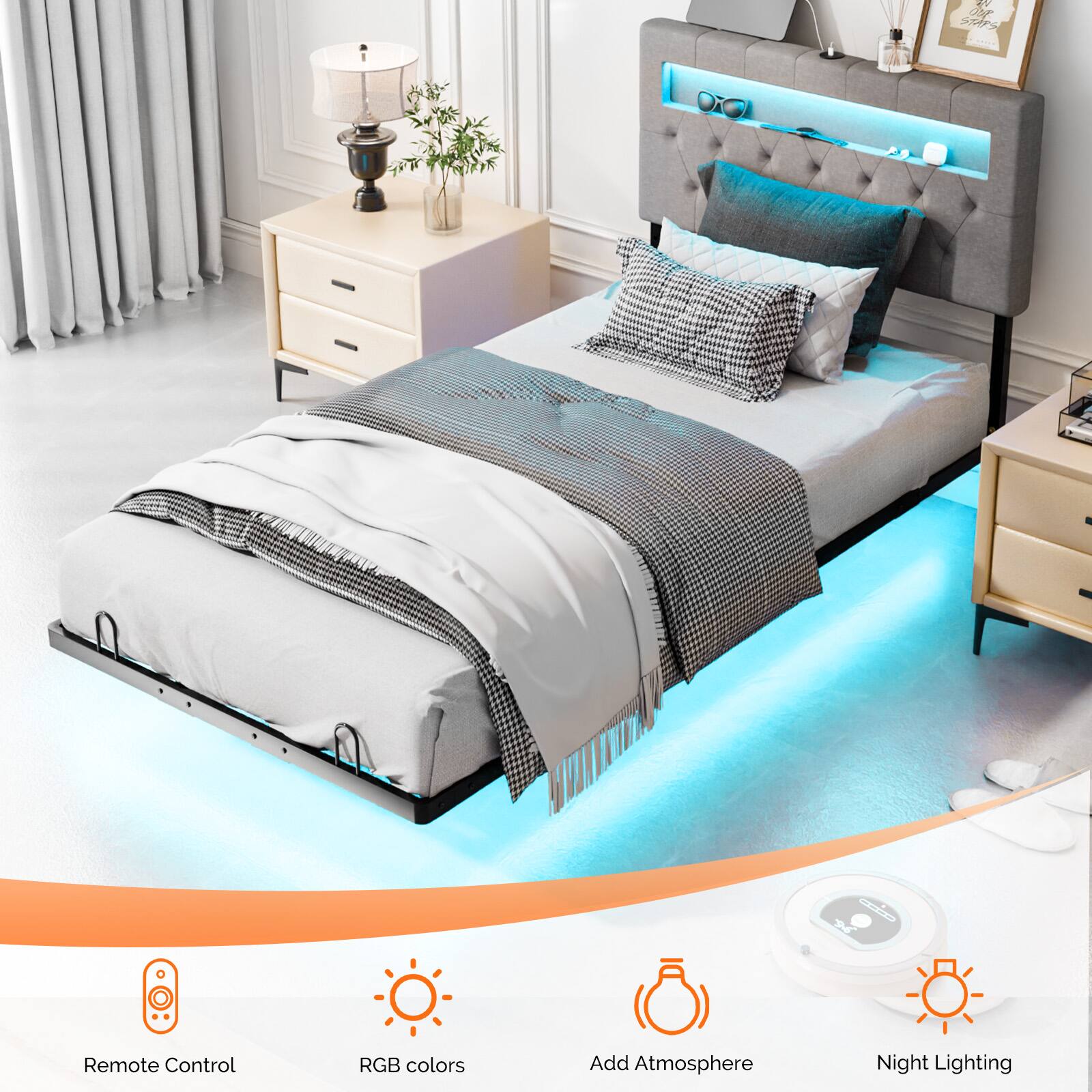 2 O9r Sps Ge N Remote Control RGB colors Add Atmosphere Night Lighting