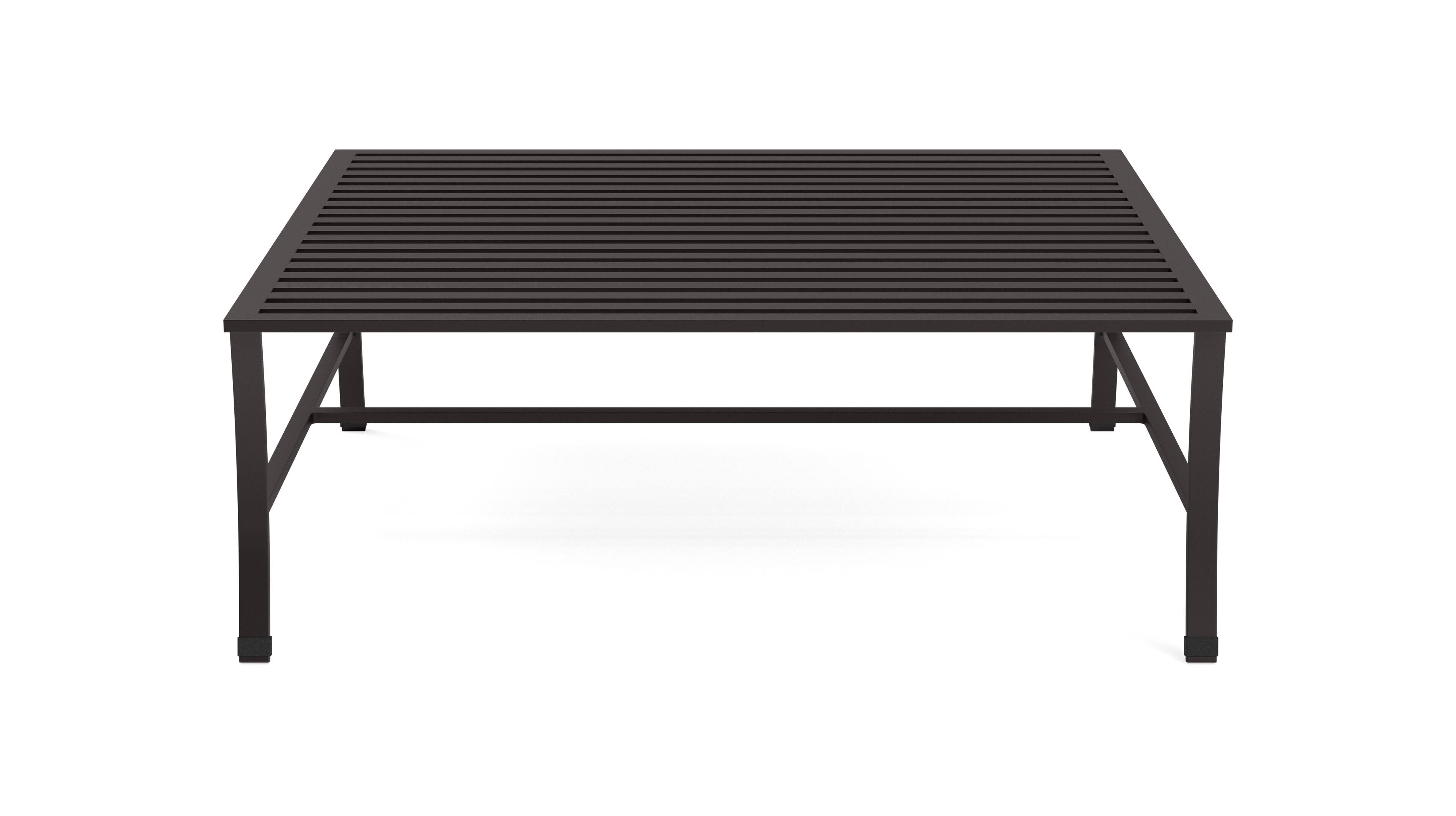 Yardbird® - Colby Outdoor Coffee Table - Dark Matte Brown - Front_Zoom