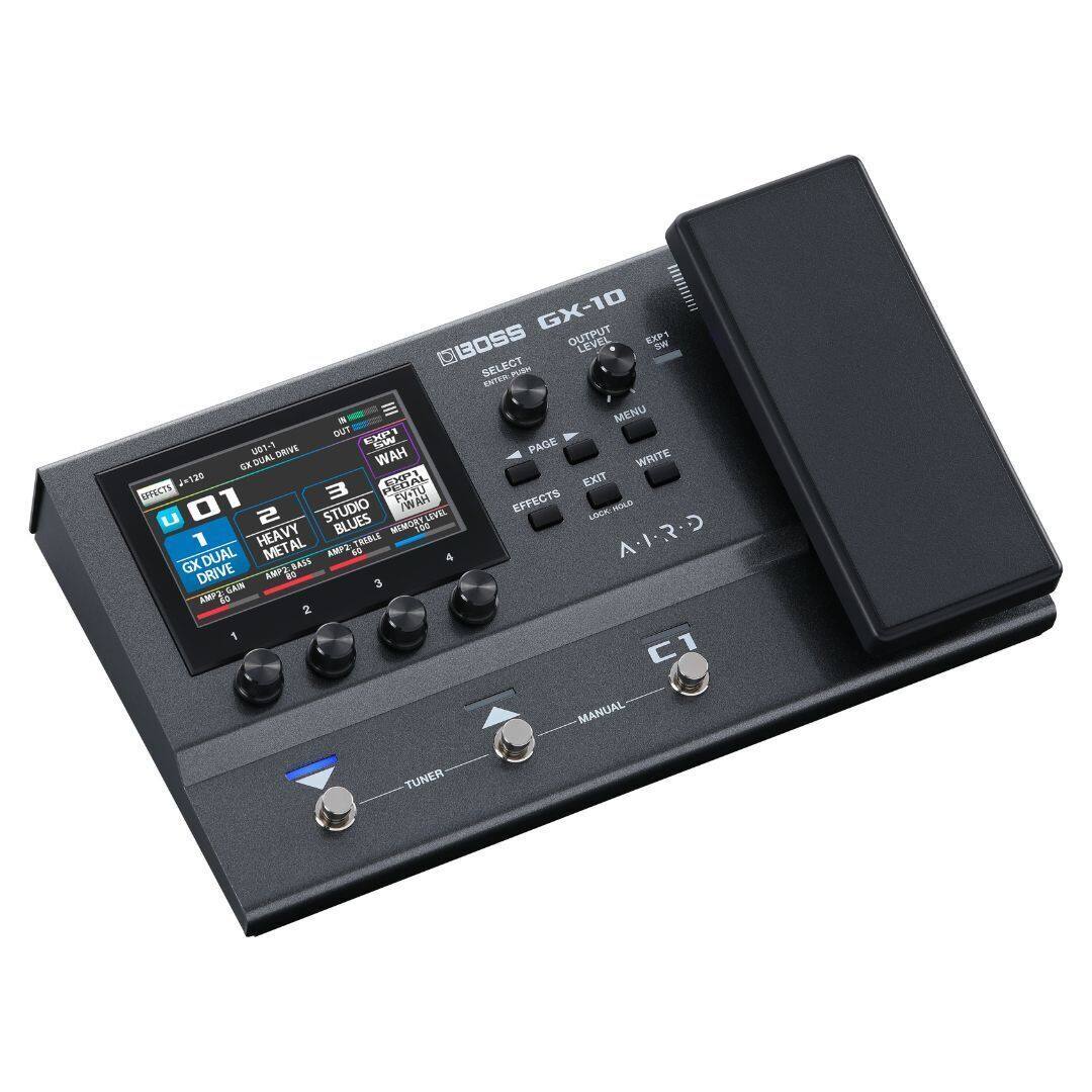 GX-10

BOSS OUTPUT LEVEL EXP1 - SELECT PUEH ENTER - MENU OUT EXPI -1 PAGE DUAL DRIVE HAW WRITE EN t3 AL EXIT EFFECTS 3 FV-TU EFFECTS 01 STUDIO TWAH LOCK HOLD HOLD 2 LEVEL LACK BLUES WIMORY 100 D 1 HEAVY METAL AL TWIBLE I DUAL AMP3 uC 4 GX AMP2 MAIs DRIVE as 3 Ckd AMPS la 2 1 1 MANUAL YUNER