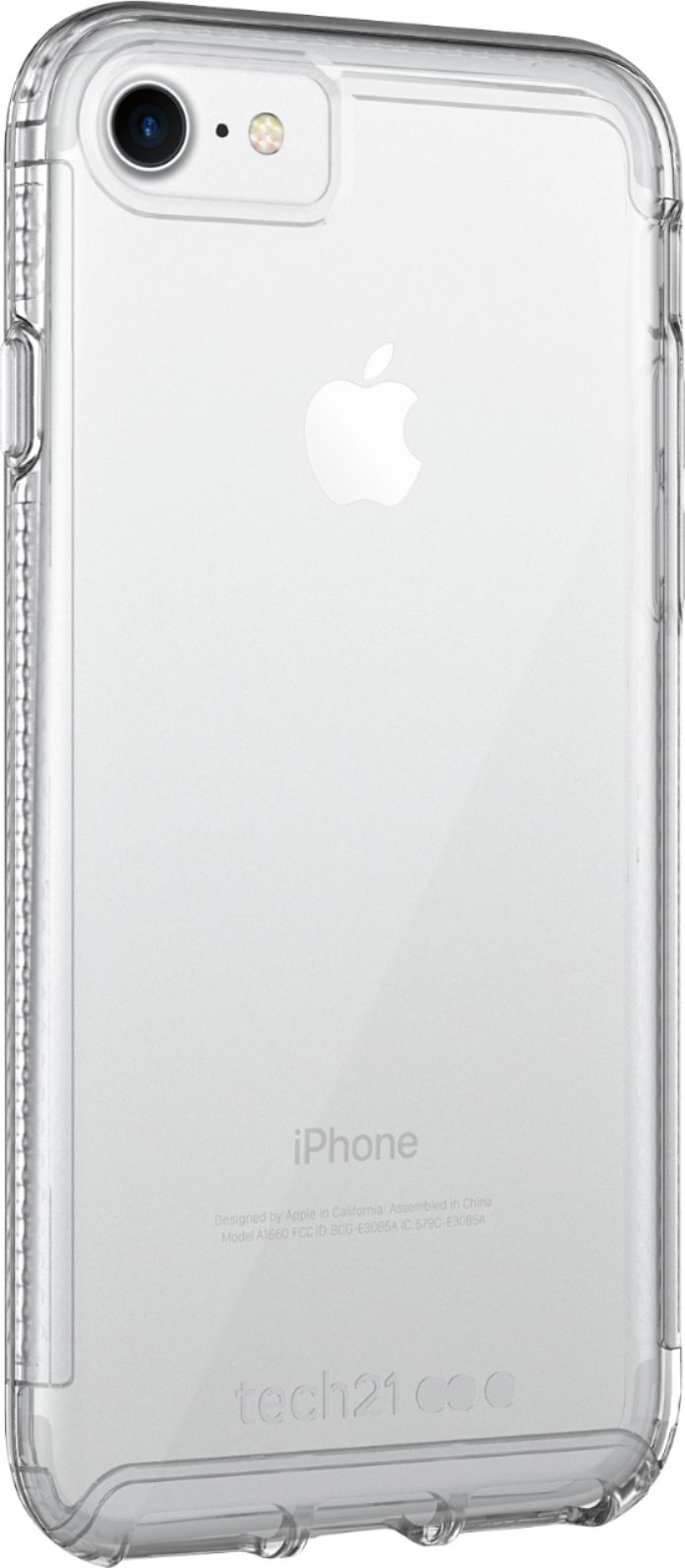 Angle View: Tech21 - Pure Clear Case for Apple® iPhone® 7, 8 and SE (2nd generation) - Clear