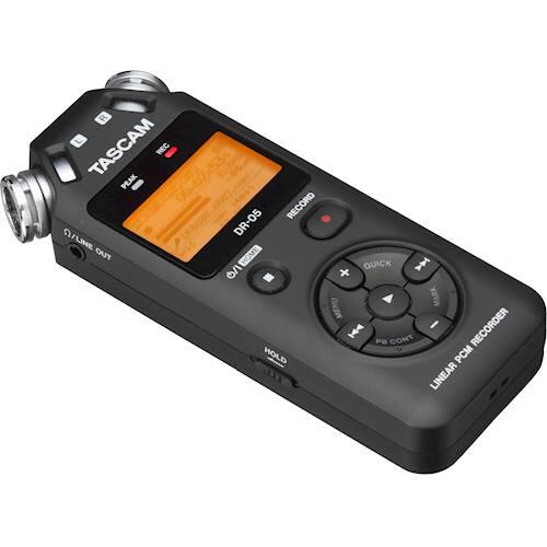Alt View 11. TASCAM - Digital Voice Recorder - Black.