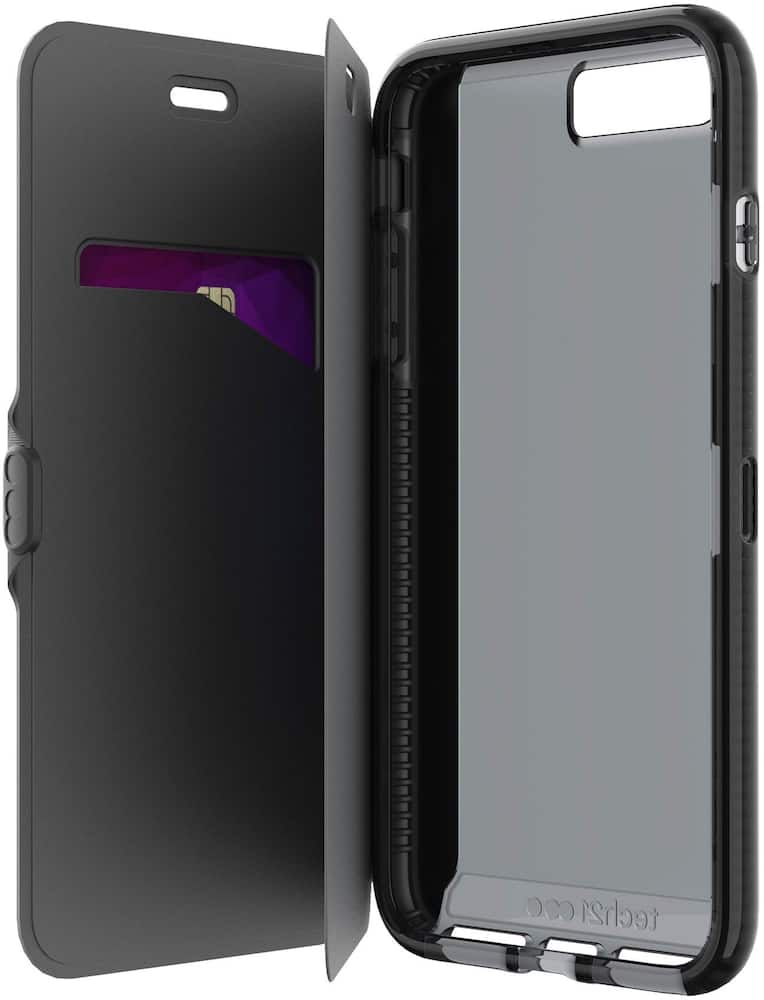 evo wallet case for apple iphone 7 plus and 8 plus - black evo wallet case for apple iphone 7 plus and 8 plus - black