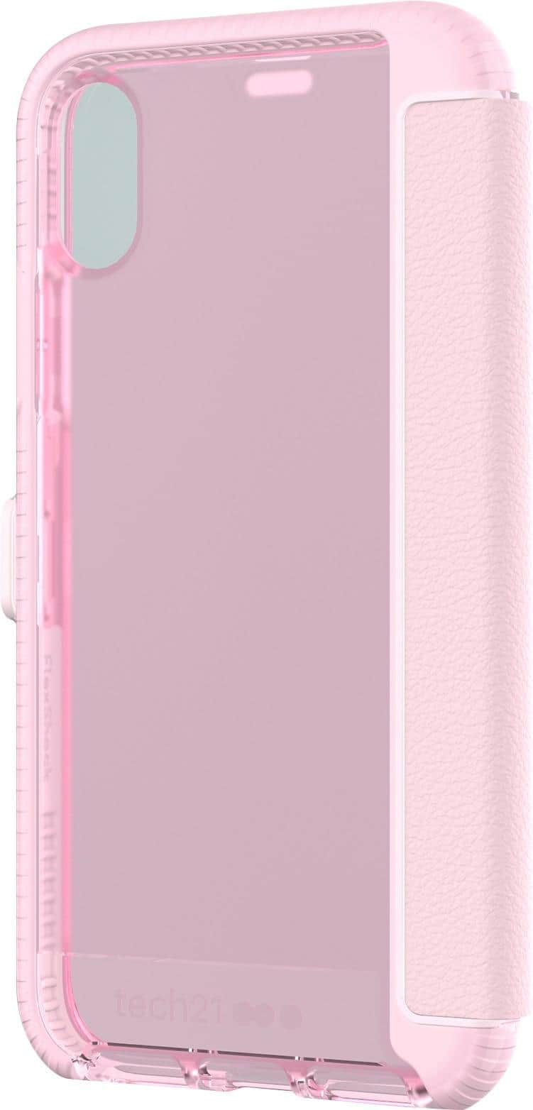 Front. Tech21 - Evo Wallet Case for Apple® iPhone® X and XS - Rose.