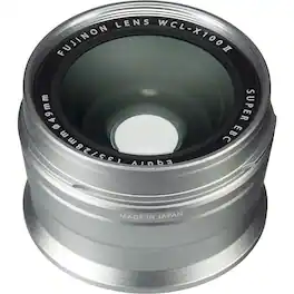 Fujifilm - Fujinon WCL-X100 II Wide Conversion Lens for X100F Digital Camera - Silver