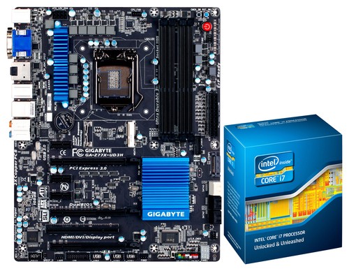 Best Buy: Intel i7-3770K Processor and GIGABYTE ATX Motherboard (Socket 1155) I73770K-Z77X3-BNDL