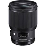 Front Zoom. Sigma - Art 85mm F1.4 DG HSM | A Standard Prime Lens for Nikon DSLRs - Black.