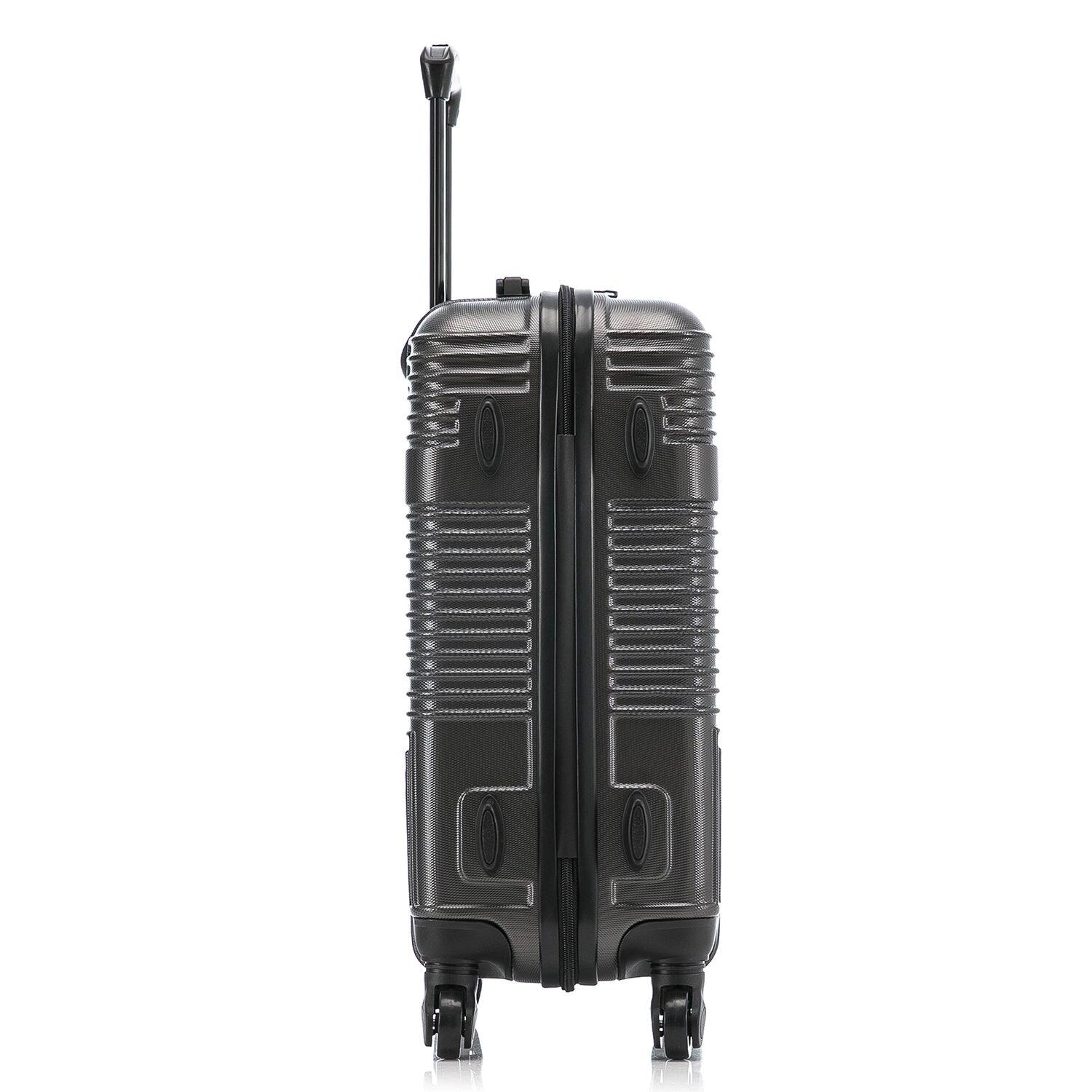 Alt View 3. InUSA - Resilience Lightweight Hardside Spinner Luggage 20" - Charcoal.