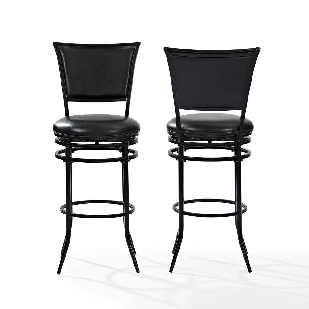 Back. Crosley Furniture - Rachel Bar Stool - Black.