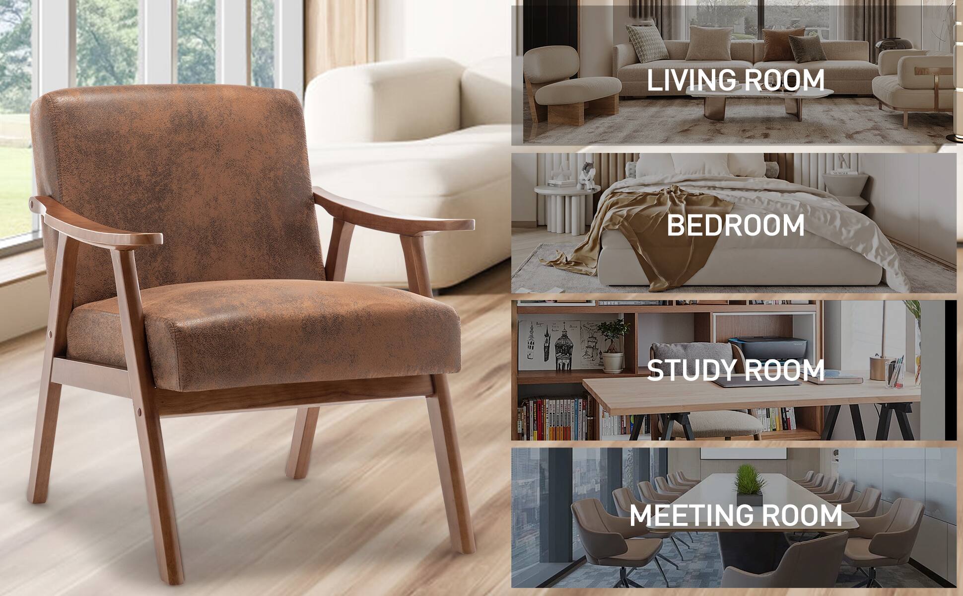 LIVING ROOM  
BEDROOM  
STUDY ROOM  
MEETING ROOM