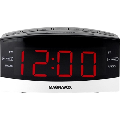Magnavox Am Fm Alarm Clock Radio Black, Am Fm Alarm Clock